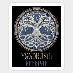 Norse Yggdrasil Pagan Tree of Life Viking Mythology Runes Magnet